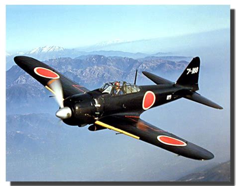 Japanese Zero Airplane Poster | Airplane Posters | Aviation Posters