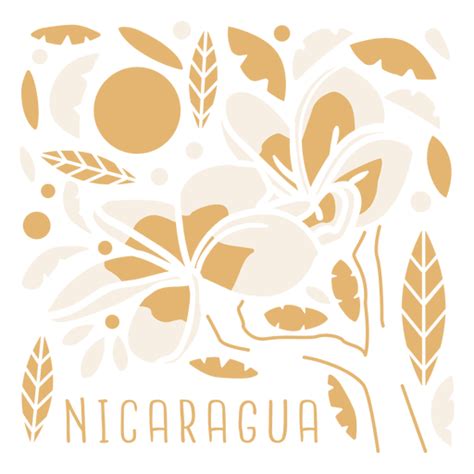 Diseño PNG Y SVG De Composición De Flor De Sacuanjoche Nicaragua Para ...