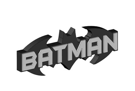 3D file BATMAN logo 🦸‍♂️・3D print model to download・Cults