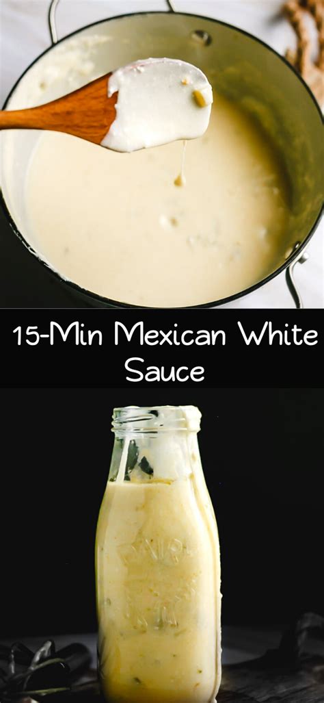 15-Min Mexican White Sauce | White sauce recipes, Mexican food recipes easy, Mexican white sauce