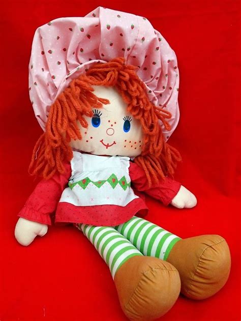 Vintage 1980's Kenner Strawberry Shortcake cloth rag doll ragdoll plush 19" | Vintage strawberry ...