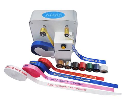 Digital 320 Multicolor Thermal Ribbon Printer For Satin Ribbon ...