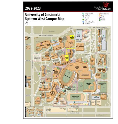 University Of Cincinnati Campus Map – Map Of The Usa With State Names