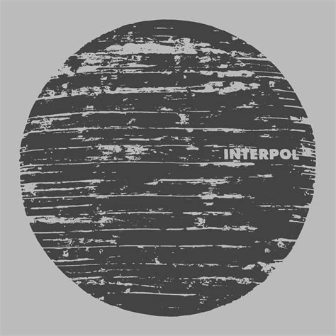 Interpol T-Shirt | Wood Texture Logo Interpol Shirt