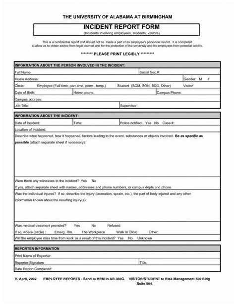 Ohs Incident Report Template Free Awesome It Incident Report Template My Spreadsheet Templates ...