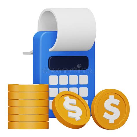 Accounts Payable 3d Rendering Isometric Icon. Stock Illustration - Illustration of blue, finance ...