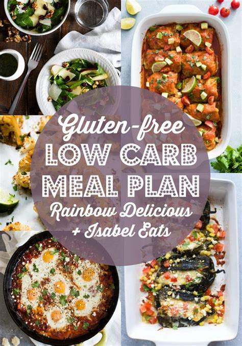 Gluten Free Low Carb Meal Plan // Isabel Eats - Rainbow Delicious