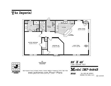 IMP-2484B Mobile Home Floor Plan - Ocala Custom Homes