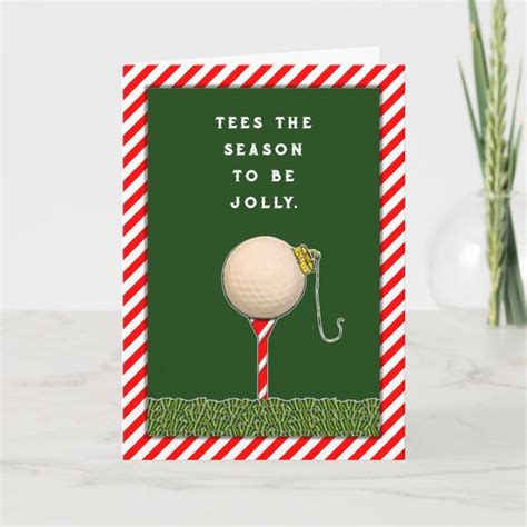 Golf Christmas Holiday Cards | Zazzle | Christmas golf, Christmas ...