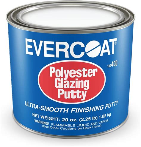 Buy Evercoat Polyester Glazing Putty for Galvanized Steel, Aluminum, Fiberglass & More - 20 Oz ...