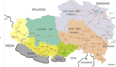 Tibetan Plateau World Map