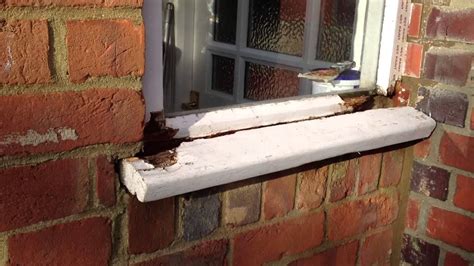 window sill repair Before - YouTube