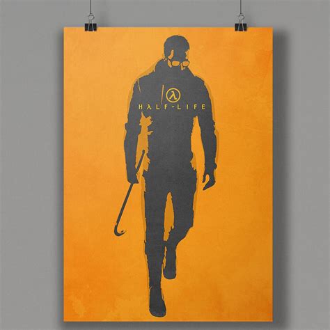 Half Life Poster - Half-Life 2 Poster Print Gordon Freeman Video Game ...