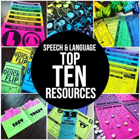 Top 10 Speech Therapy Resources | Primary Punch