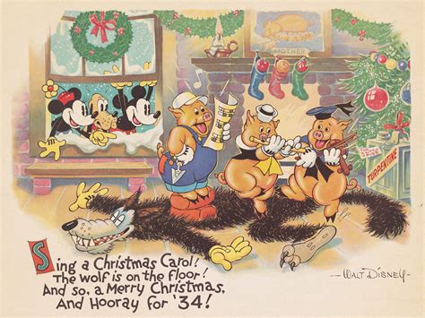 Vintage Disney Christmas Cards from Every Decade | Reader's Digest