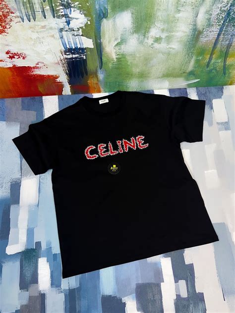 Celine Celine logo t shirt | Grailed