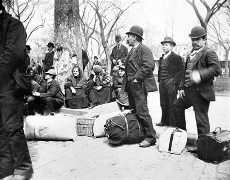 New York: Immigrants, 1896. /Ngroup Of European Immigrants And Their ...