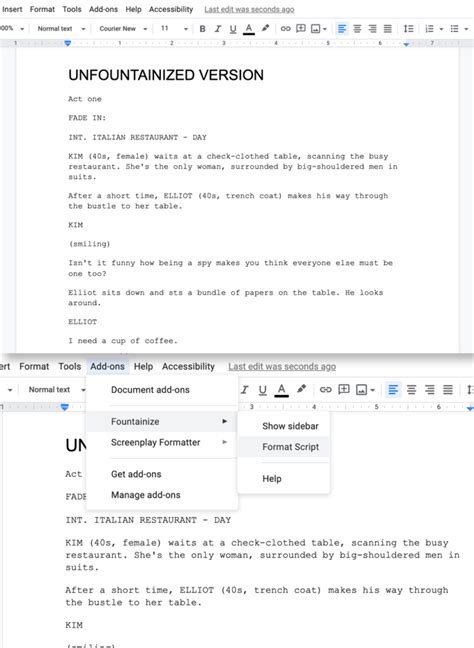 Script Writing Template Google Docs