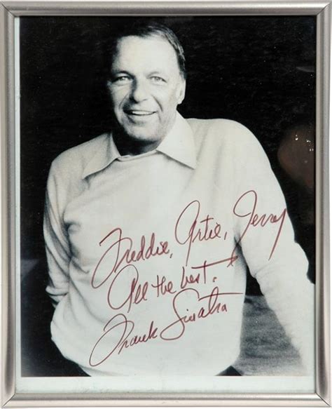 Frank Sinatra Autographed 8" x 10" Photo