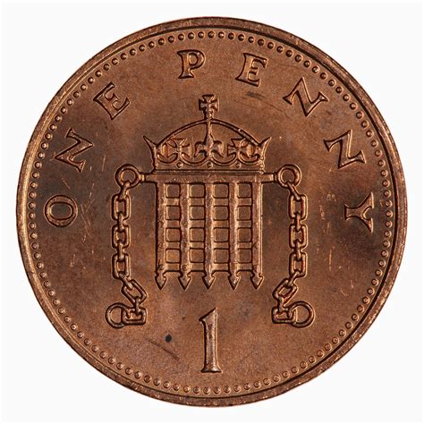 Coin - 1 Penny, Elizabeth II, Great Britain, 1989