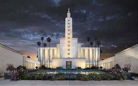 LDS Temples painted in a new, unique way: Los Angeles LDS Temple