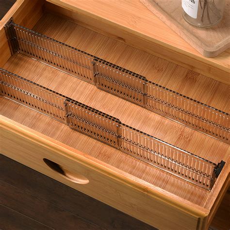 Windfall 2Pcs Adjustable Plastic Drawer Closet Grid Divider Tidy ...