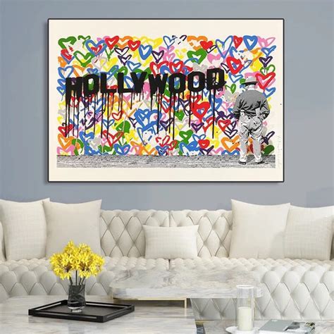 Hollywood Graffiti Wall Art - Graffiti Art Drawings - Paints Lab