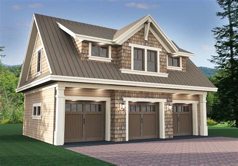 Plan 14631RK: 3 Car Garage Apartment with Class | Garage house plans ...