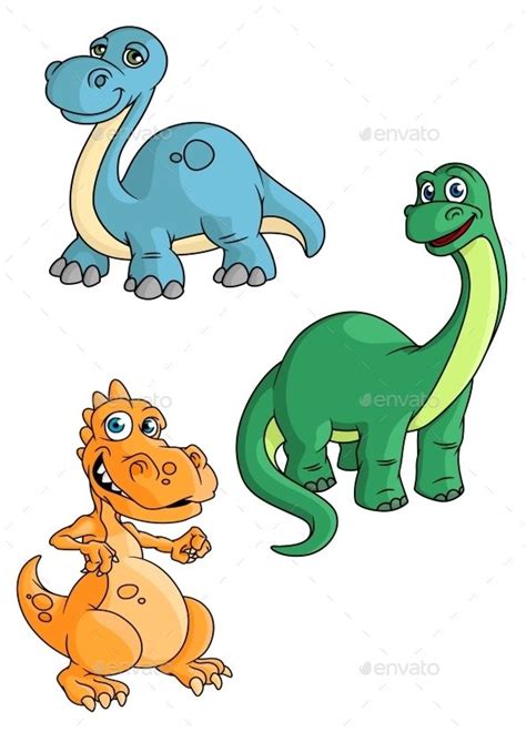 Cartoon Green, Blue And Orange Dinosaur | Dinosaur pictures, Animal drawings