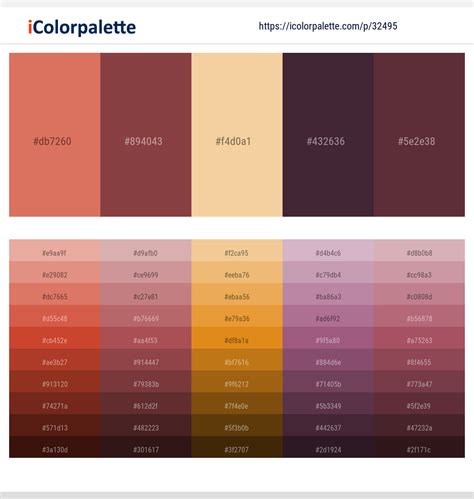 1 Latest Color Schemes with Tosca And Maize Color tone combinations | 2023 | iColorpalette