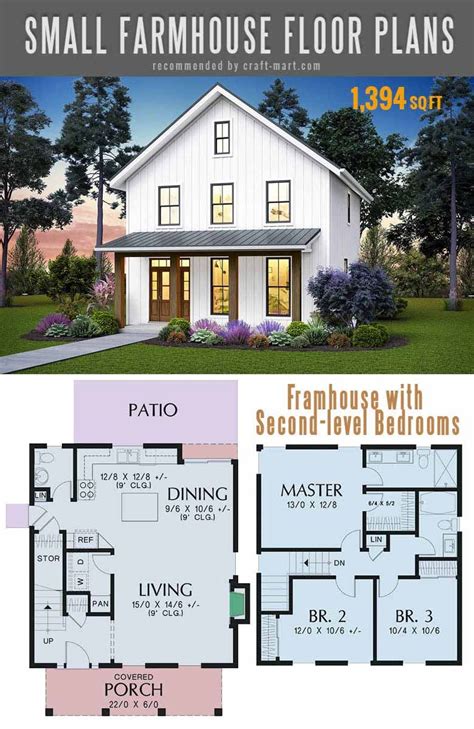 Bedrooms upstairs | Simple farmhouse plans, Modern farmhouse plans, Farmhouse floor plans