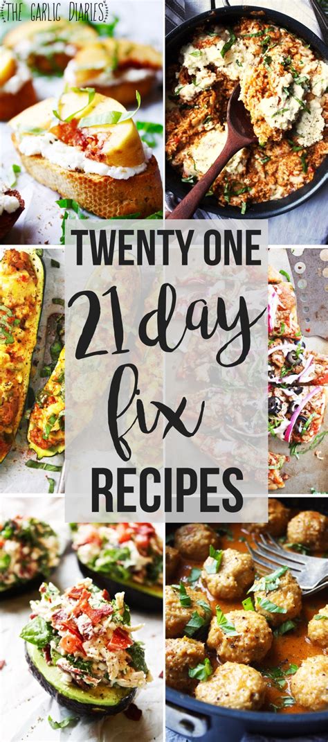 Twenty One 21 Day Fix Recipes