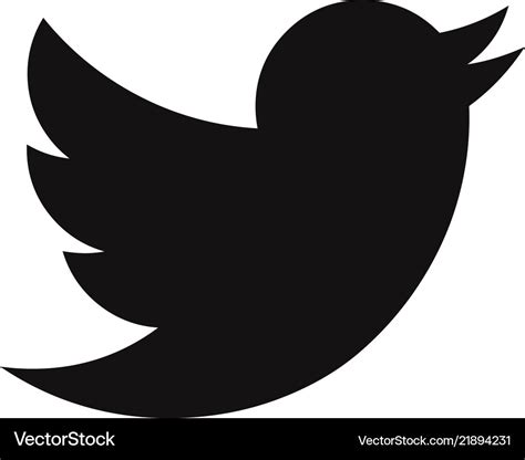 Twitter bird logo icon social media symbol Vector Image