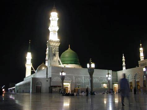 Night Madina Sharif Pictures - Al-masjid Al-nabawi - 1020x765 Wallpaper ...