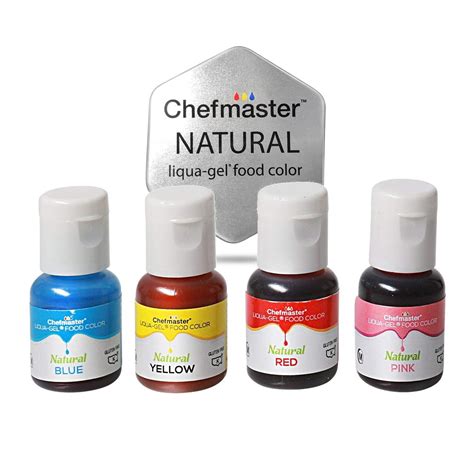 Chefmaster All Natural Food Coloring, Vegan-Friendly Dye for Baking ...