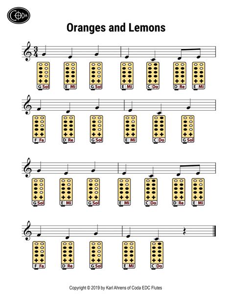 Oranges and Lemons - Coda EDC Flutes