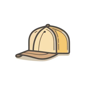 Drawing Baseball Hat Vector, A Lineal Icon Depicting Ball Cap On White Background, Vector ...