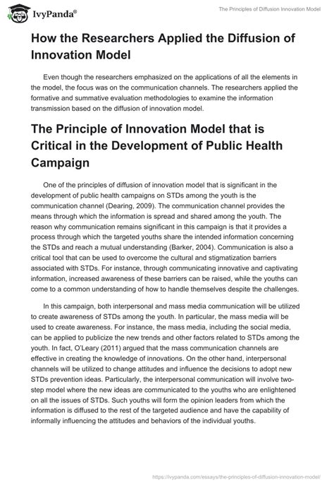 The Principles of Diffusion Innovation Model - 658 Words | Research ...