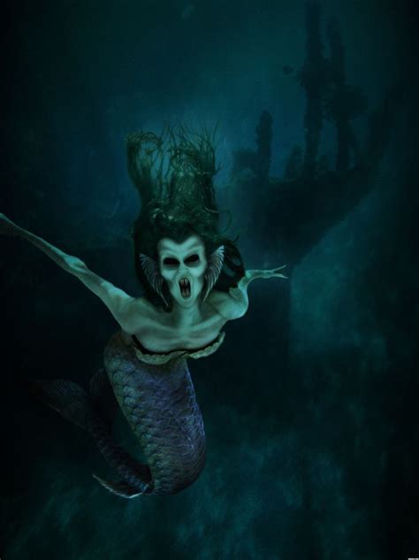 Evil Siren picture, by jadedink for: water creatures photoshop contest | Evil mermaids, Dark ...