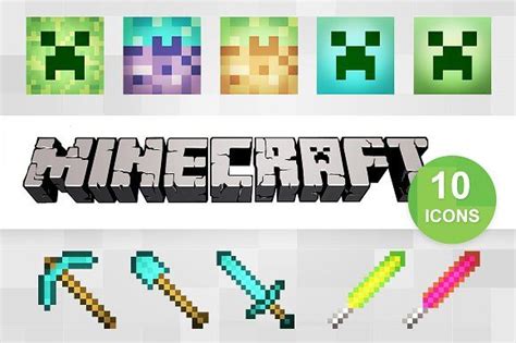 10 Minecraft Icons | Webpage design, Business icon, Business card logo