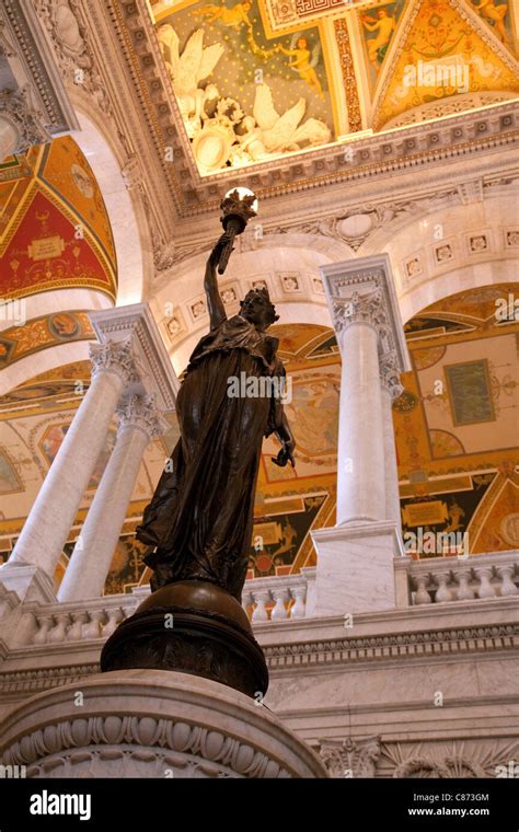 inside the National Library of Congress, Washington DC USA Stock Photo ...