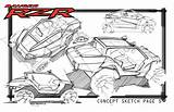 Polaris Rzr Drawing Sketch Coloring Page sketch template