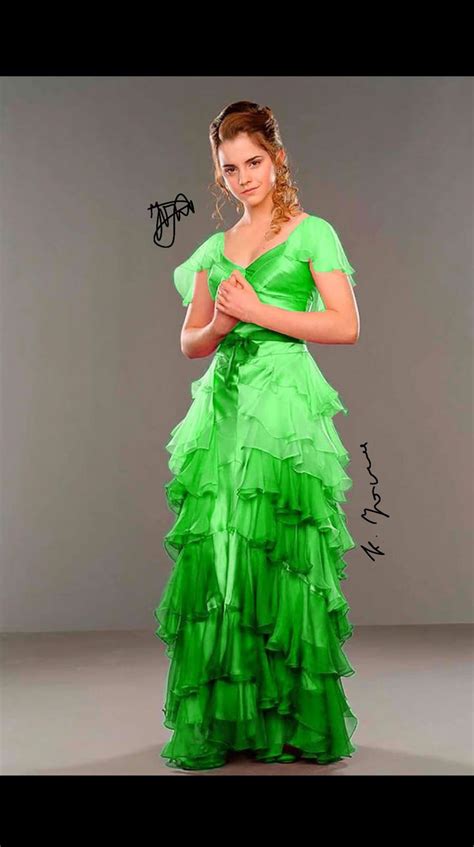 Hermione granger Yule ball green dress | Yule ball dress, Yule ball ...