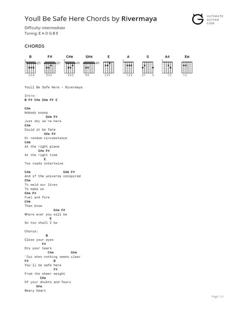 youll be safe here chords (1) | PDF