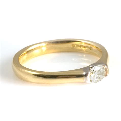 18ct Yellow Gold Diamond Engagement Ring - from Wrights The Jewellers UK