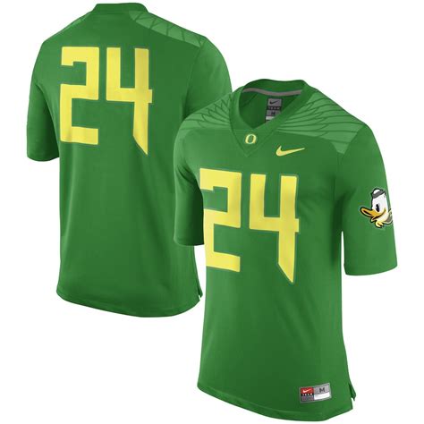 #24 Oregon Ducks Nike Replica Football Jersey - Green