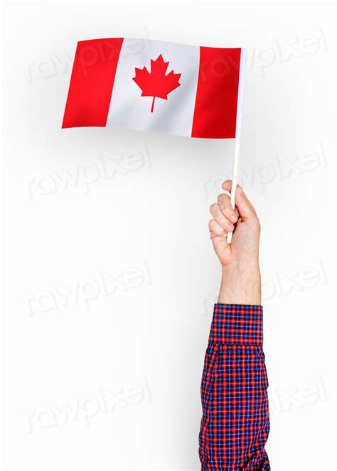 Person waving flag Canada | Premium PSD - rawpixel