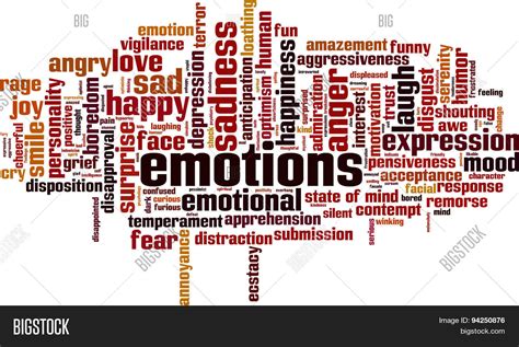 Emotions Word Cloud Vector & Photo (Free Trial) | Bigstock