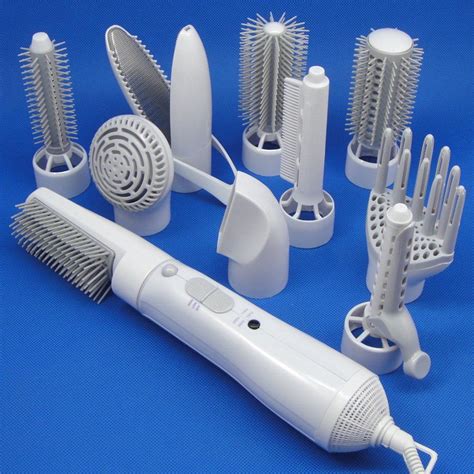 Hair Dryer Comb Set 10 Beauty - white in 2021 | Electric hair curlers ...