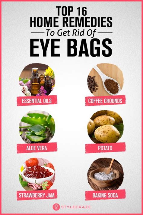 16 Home Remedies To Get Rid Of Eye Bags | Eye bag remedies, Undereye bags remedy, Eye bags